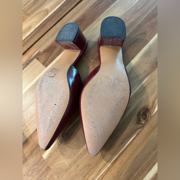 Burgundy |Pointed-Toe Slip-On Heel Shoes| US8/ EU 39 - Picture 6 of 7